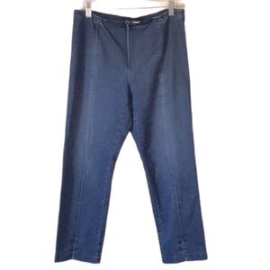 Vintage Joseph Ribkoff denim pull on cropped pants size 8